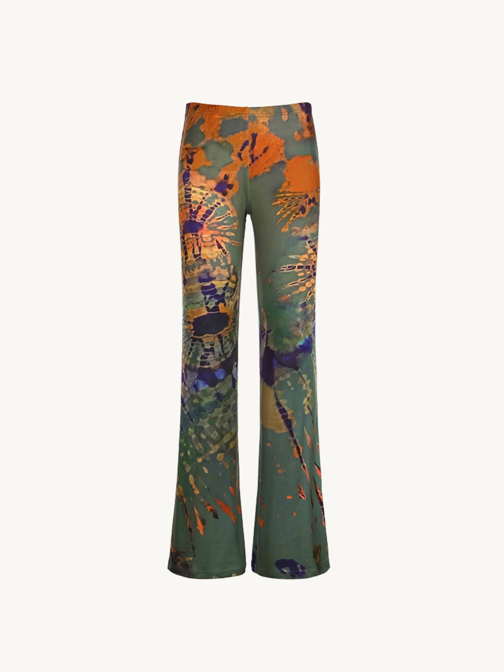 Zoe | Løse Bukser Med Abstrakt Print