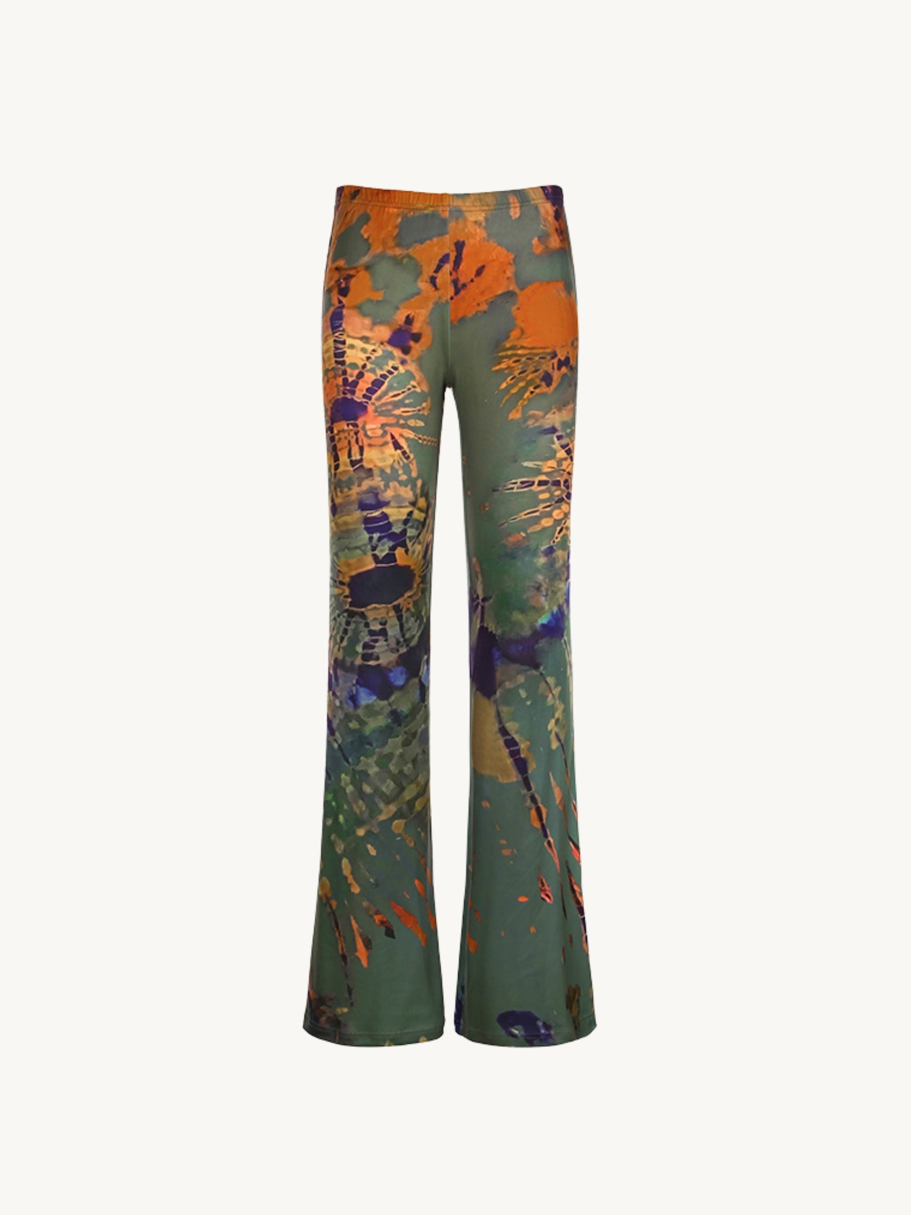 Zoe | Løse Bukser Med Abstrakt Print