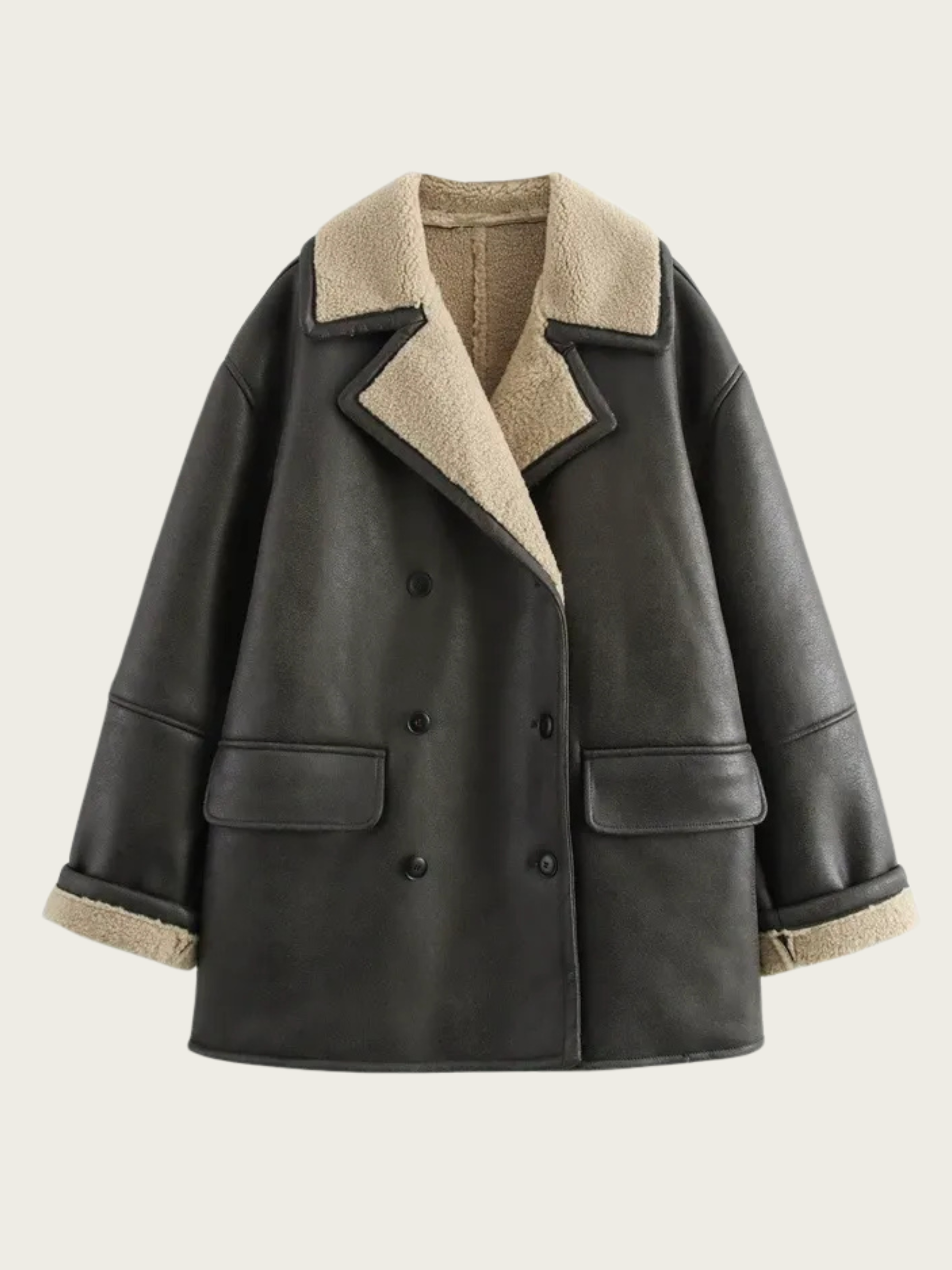 Jakke Med Struktureret Revers