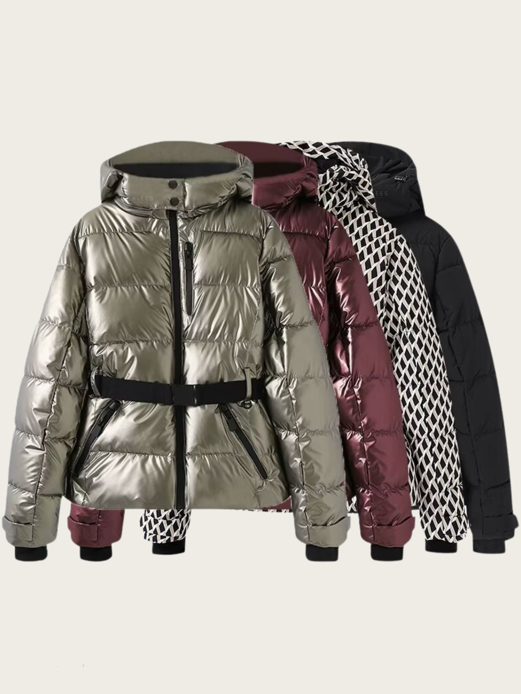 Reykjavik | Vatteret Jakke Med Bælte