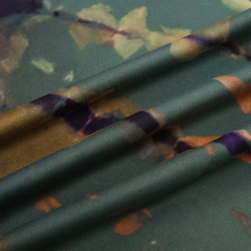 Zoe | Løse Bukser Med Abstrakt Print