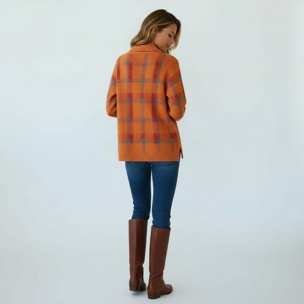 Matilda | Uldtrøje Med Firkanter