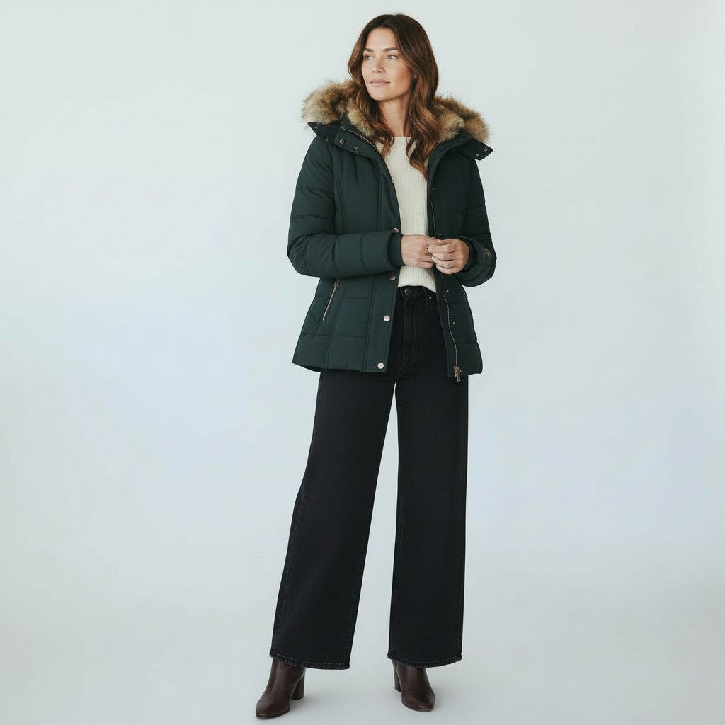 Mia | Vinterjakke med hætte