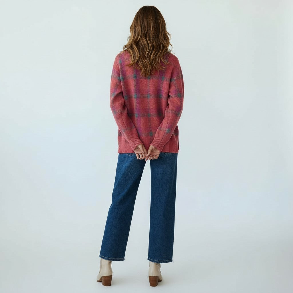 Matilda | Uldtrøje Med Firkanter