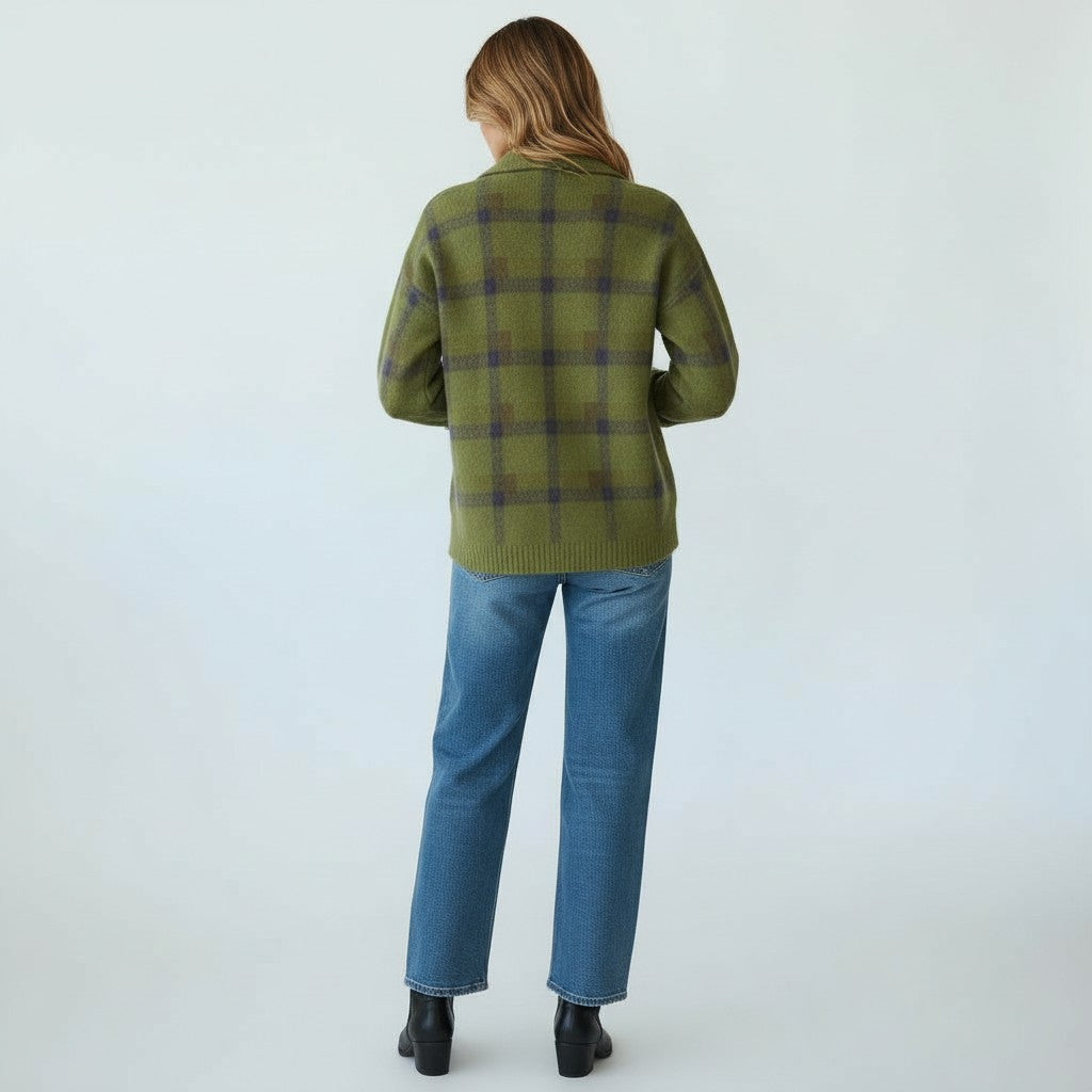 Matilda | Uldtrøje Med Firkanter