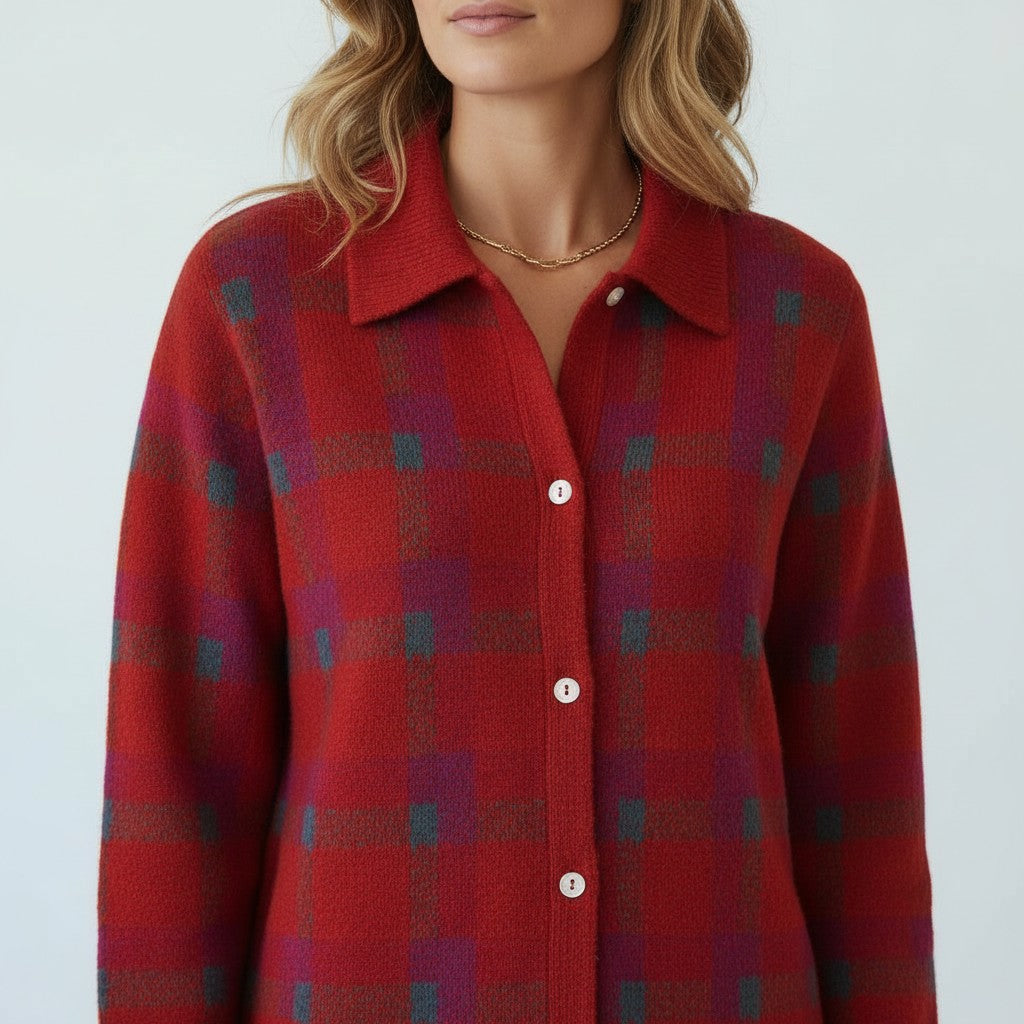 Matilda | Uldtrøje Med Firkanter