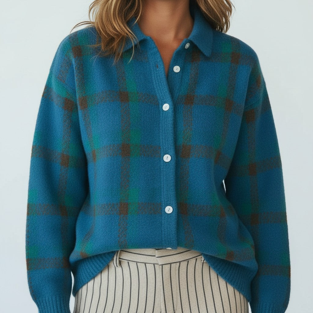 Matilda | Uldtrøje Med Firkanter