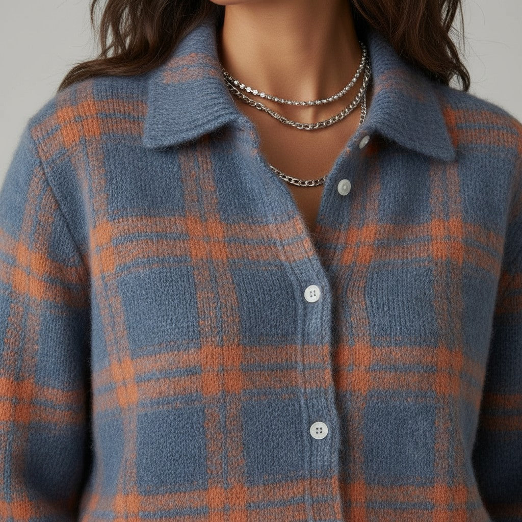 Matilda | Uldtrøje Med Firkanter