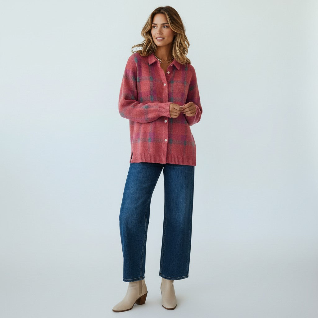 Matilda | Uldtrøje Med Firkanter