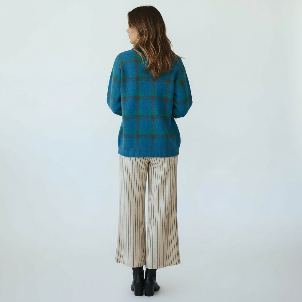 Matilda | Uldtrøje Med Firkanter