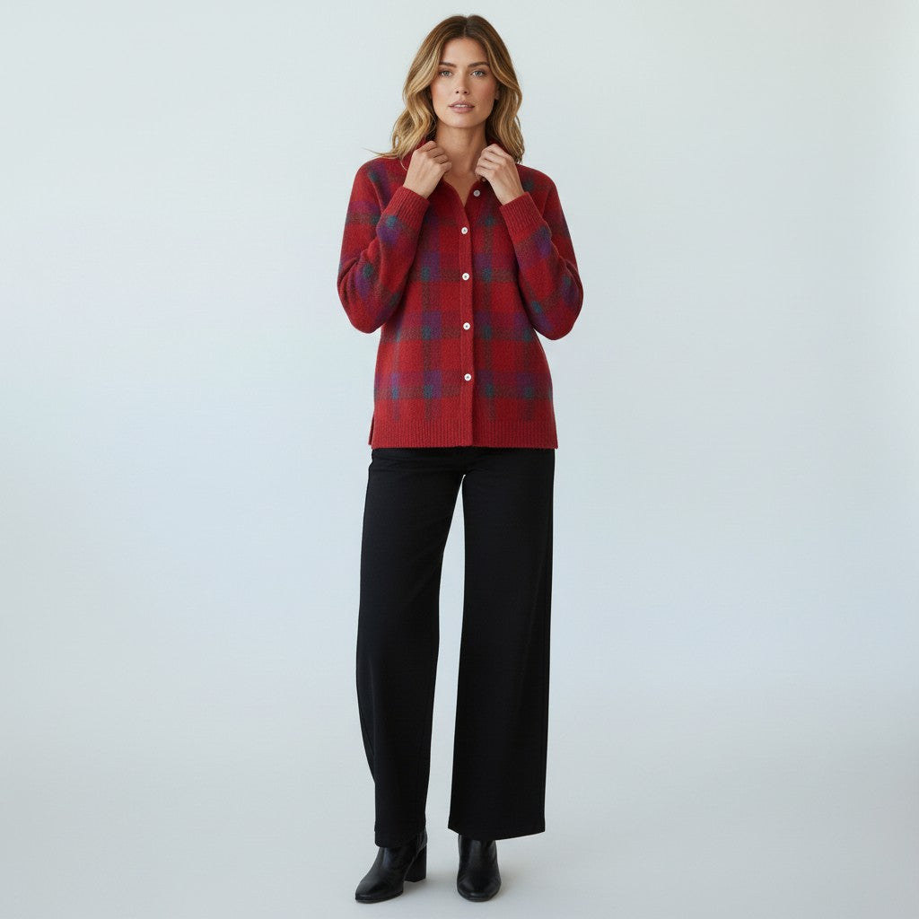 Matilda | Uldtrøje Med Firkanter