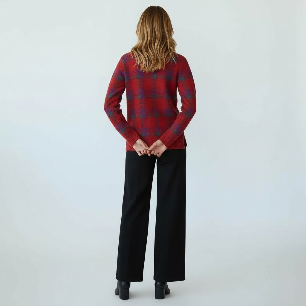 Matilda | Uldtrøje Med Firkanter