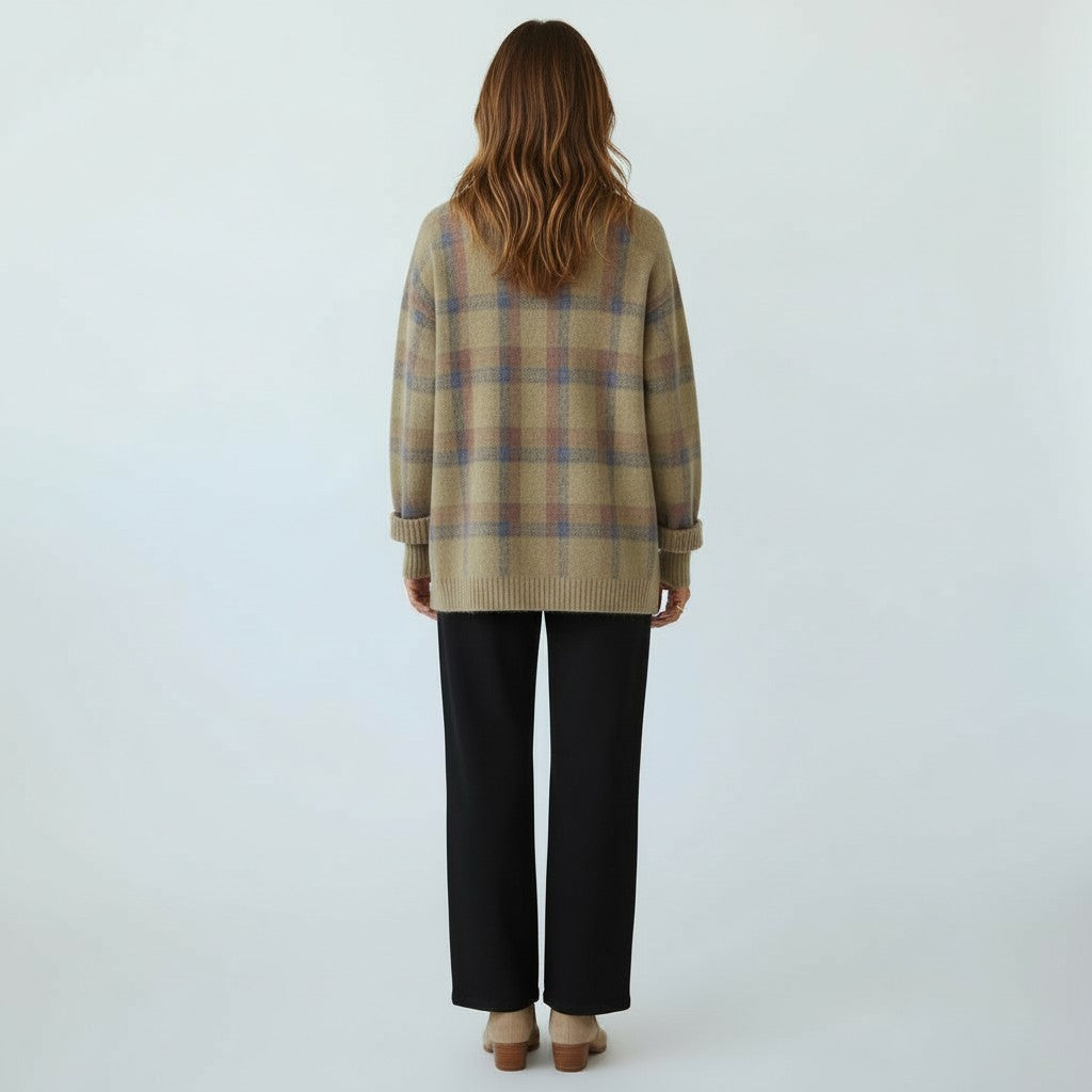 Matilda | Uldtrøje Med Firkanter