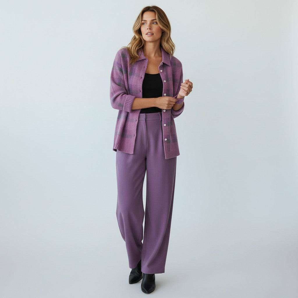 Matilda | Uldtrøje Med Firkanter